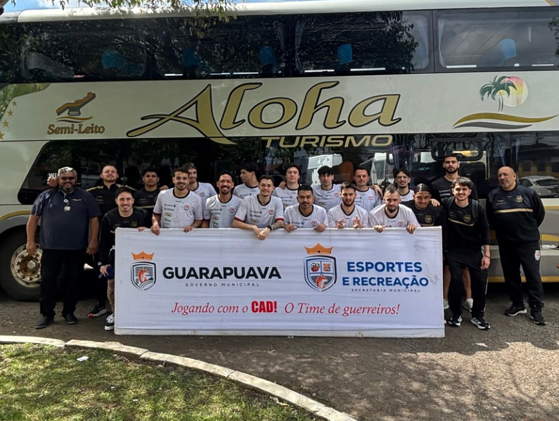 COPA SUL 2026: CAD FUTSAL EMBARCA HOJE PARA REPRESENTAR GUARAPUAVA EM COMPETIÇÃO NACIONAL